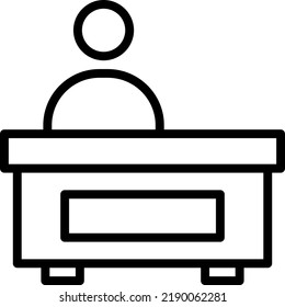 Empfang Vektorgrafik auf transparentem Hintergrund.Premium-Qualität symmbols.Stroke Vektorsymbole für Konzept und Grafikdesign.
