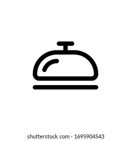 Receptionist bell icon vector for any purposes