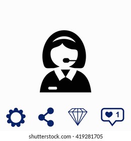 Receptionist icon.