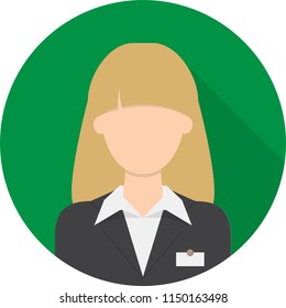 Receptionist Icon Design
