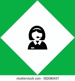 Receptionist  icon Vector design.