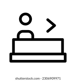 Receptionist Icon Vector Symbol Design Illustration