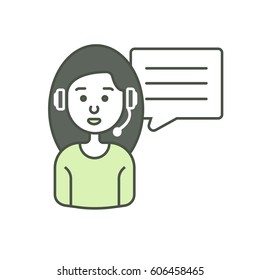 Receptionist quick help or hot line