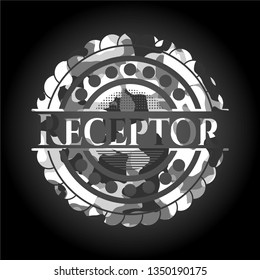 Receptor grey camo emblem