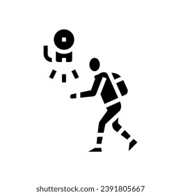 recess time primary school glyph icon vector. recess time primary school sign. isolated symbol illustration