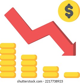 Recession business economy financial crisis, money concept financial, investment economic, debt market 