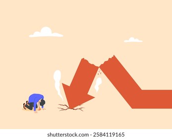 Recession causes financial crisis or bad investment causes loss of money