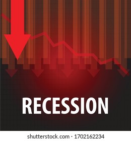Recession. Economy Crisis. Vector illustration. EPS10