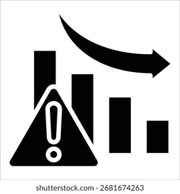 Recession Icon Element For Design