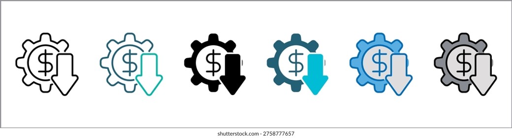 Recession Single Icon Pack Multistyle