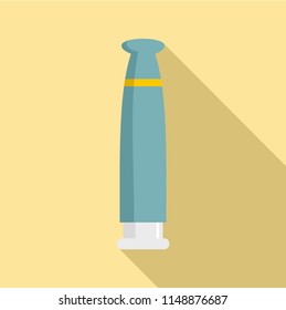 Rechargable vape battery icon. Flat illustration of rechargable vape battery vector icon for web design