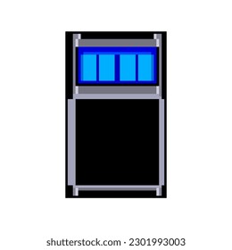 recharge aa battery charger game pixel art retro vector. bit lithium charge, energy symbol recharge aa battery charger. old vintage illustration