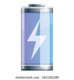 Recharge battery icon. Cartoon of recharge battery vector icon for web design isolated on white background