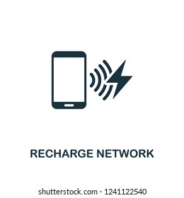 Recharge Network icon. Premium style design from urbanism collection. UX and UI. Pixel perfect recharge network icon for web design, apps, software, printing usage.