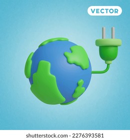 recargar el conjunto de iconos del vector 3D del mundo, en un fondo azul