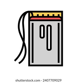 rechargeable battery color icon vector. rechargeable battery sign. isolated symbol illustration