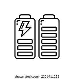 Rechargeable Battery icon in vector. Illustration