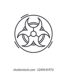 Rechargeable battery line icon concept. Rechargeable battery vector linear illustration, symbol, sign
