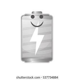Rechargeable electric battery icon vector illustration graphic design