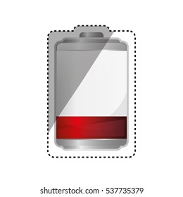Rechargeable electric battery icon vector illustration graphic design