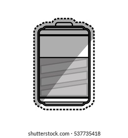 Rechargeable electric battery icon vector illustration graphic design