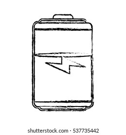 Rechargeable electric battery icon vector illustration graphic design