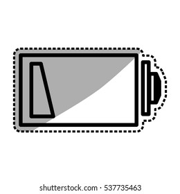 Rechargeable electric battery icon vector illustration graphic design