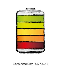 Rechargeable electric battery icon vector illustration graphic design