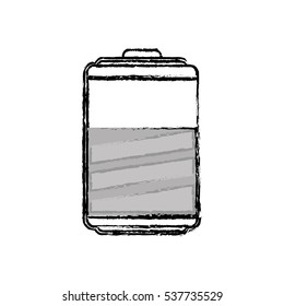 Rechargeable electric battery icon vector illustration graphic design