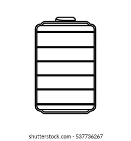 Rechargeable electric battery icon vector illustration graphic design