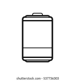 Rechargeable electric battery icon vector illustration graphic design