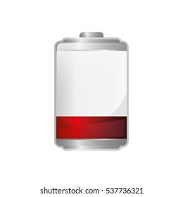Rechargeable electric battery icon vector illustration graphic design