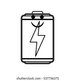 Rechargeable electric battery icon vector illustration graphic design