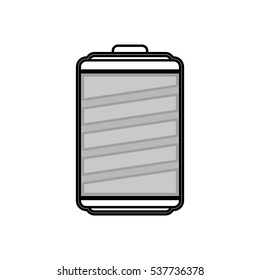 Rechargeable electric battery icon vector illustration graphic design