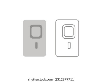 Rechargeable electronic device , vector illustration, mix rechargeable and non rechargeable batteries vector, professional, trending design, icon, logo, graphic vector, illustration,