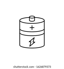 Rechargeable, energy icon. Simple line, outline vector electro power icons for ui and ux, website or mobile application
