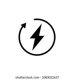 recharging icon vector