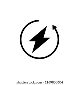 recharging logo icon Template vector icon illustration design