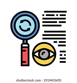 recheck expert color icon vector. recheck expert sign. isolated symbol illustration