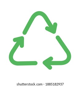 recicling arrows on a white background vector illustration design
