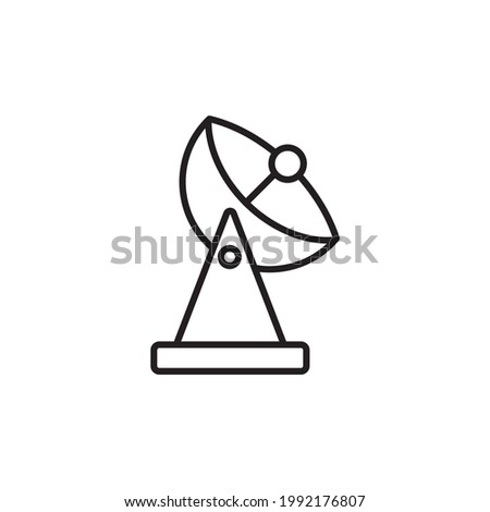 reciever icon from technology outline collection. Thin line reciever icon isolated on white background.