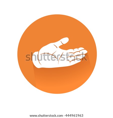 recieving hand symbol