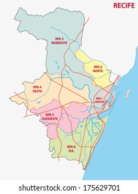 recife administrative map