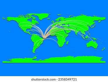 Recife, mapa de Brasil - Mapa conceptual para Recife, Brasil en el mapa mundial. Adecuado para conceptos de exportación. El archivo es adecuado para la edición digital y las impresiones de todos los tamaños.