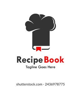 Recipe book design logo template illustration