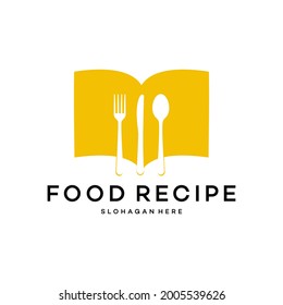 Recipe Book Design Vector,restaurant Logo Editable Icon Stock Illustration