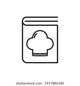 Recipe book icon. Recipe book flat design symbol. Flat design