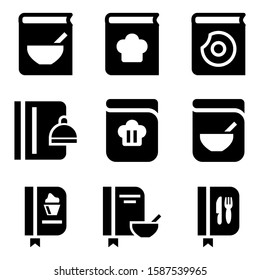 recipe book icon isolated sign symbol vector illustration - Collection of high quality black style vector icons
