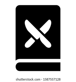 recipe book icon isolated sign symbol vector illustration - high quality black style vector icons
