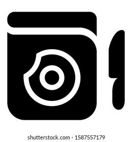 recipe book icon isolated sign symbol vector illustration - high quality black style vector icons
